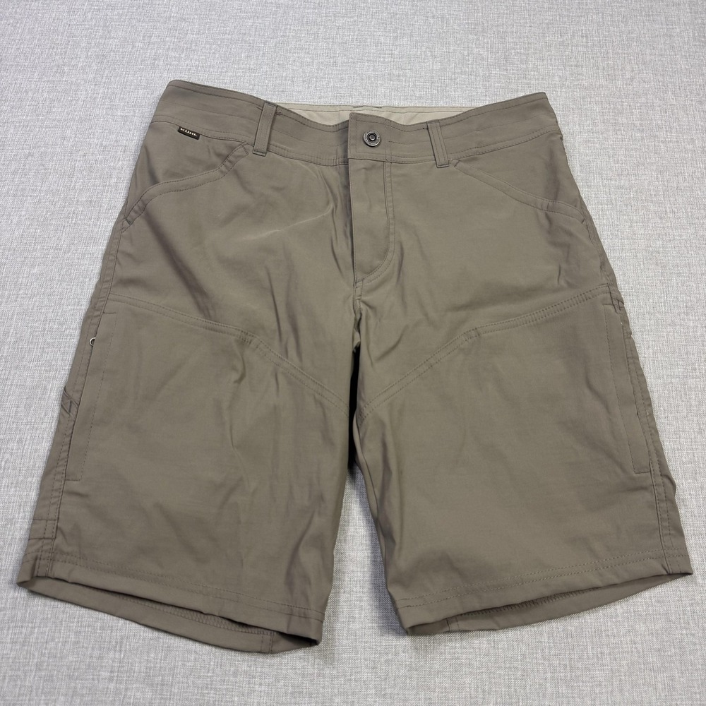 Kuhl Renegade Shorts Mens 32 Green Outdoor Hiking Stretch Pockets 11" Inseam